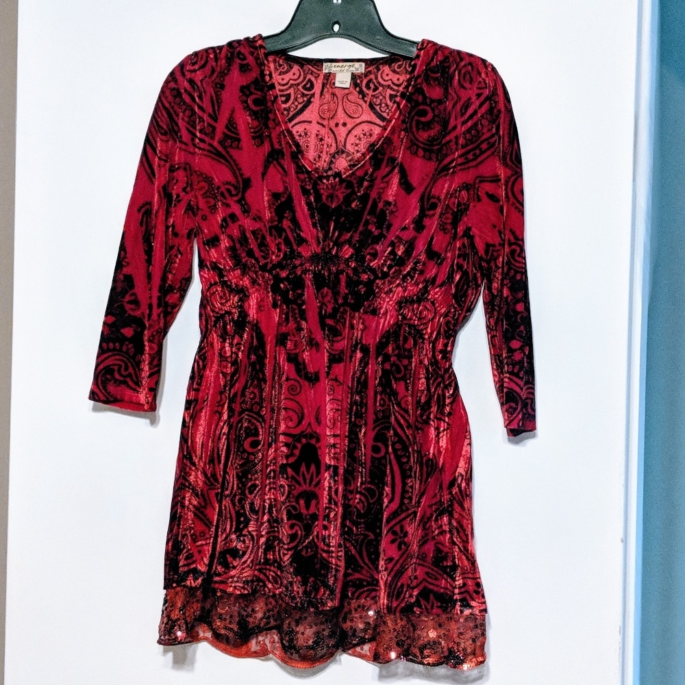 Red Velvet Top